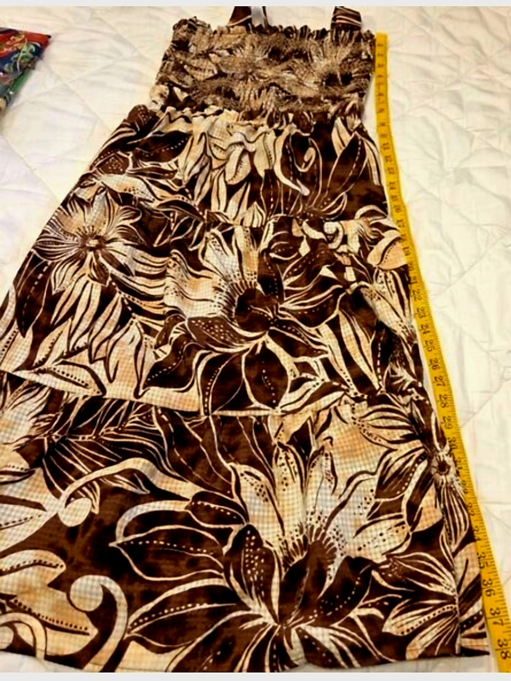 Sam Edelman Brown Floral Sundress - Picture 3 of 3